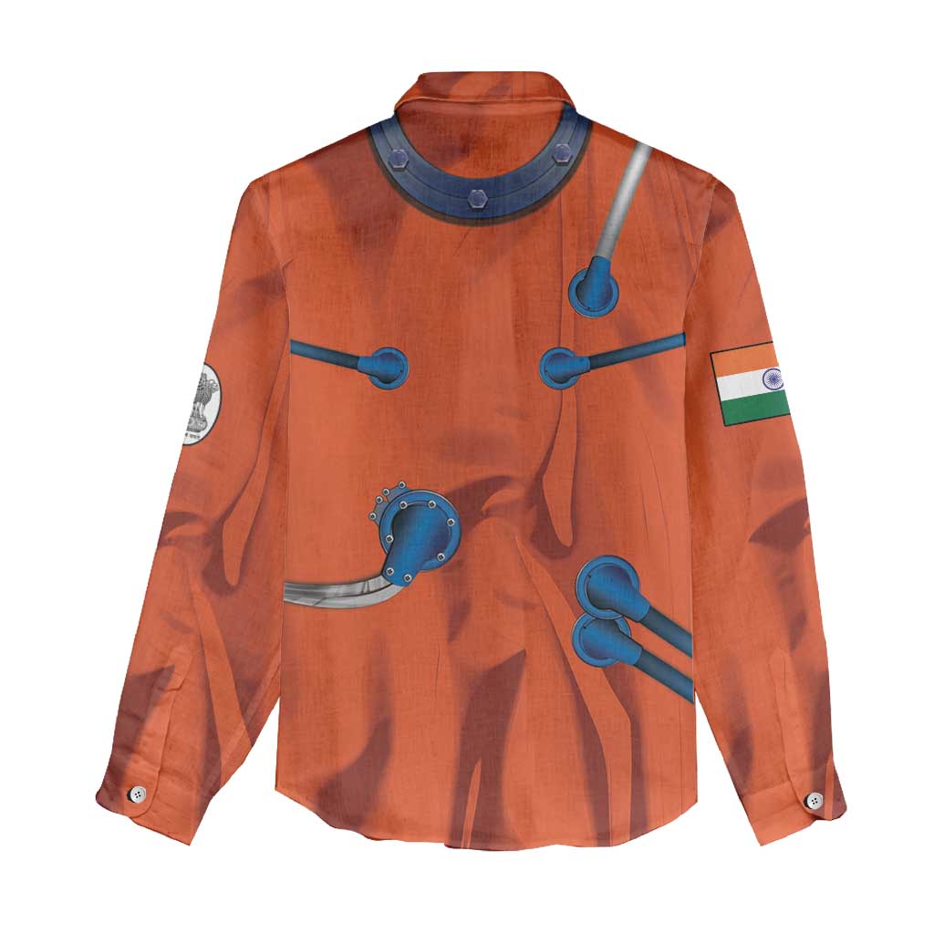 Personalized Astronaut Women Casual Shirt Space Diving Suit India - Wonder Print Shop
