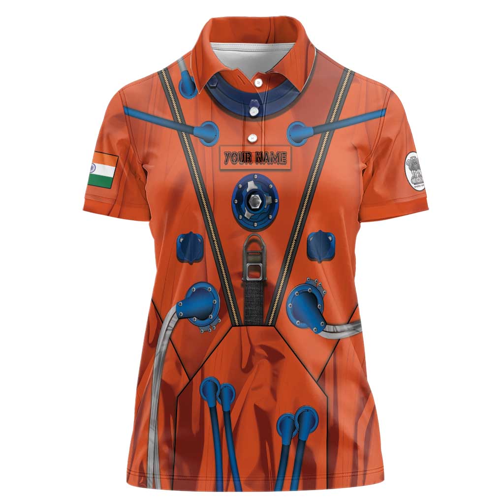 Personalized Astronaut Women Polo Shirt Space Diving Suit India - Wonder Print Shop