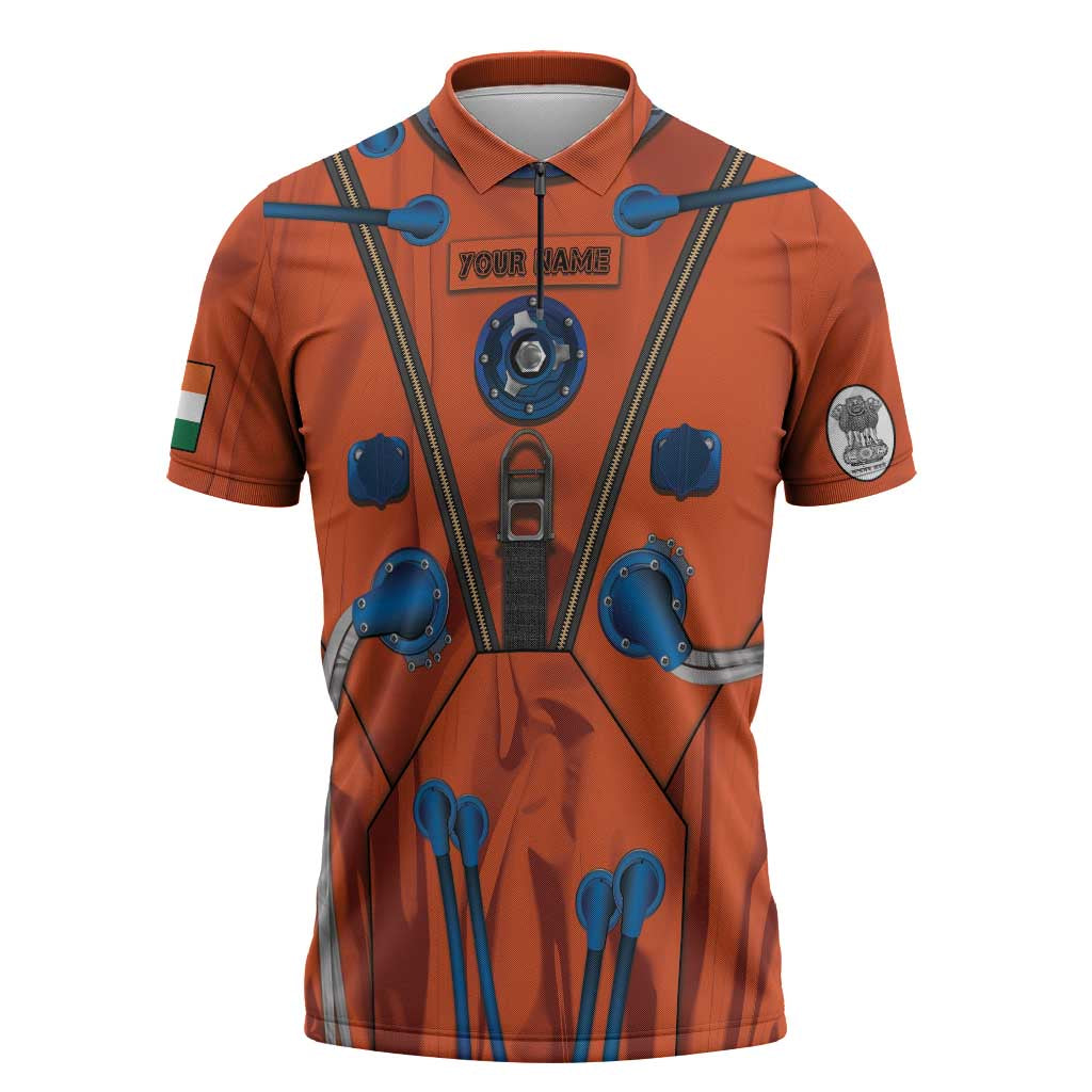 Personalized Astronaut Zipper Polo Shirt Space Diving Suit India - Wonder Print Shop