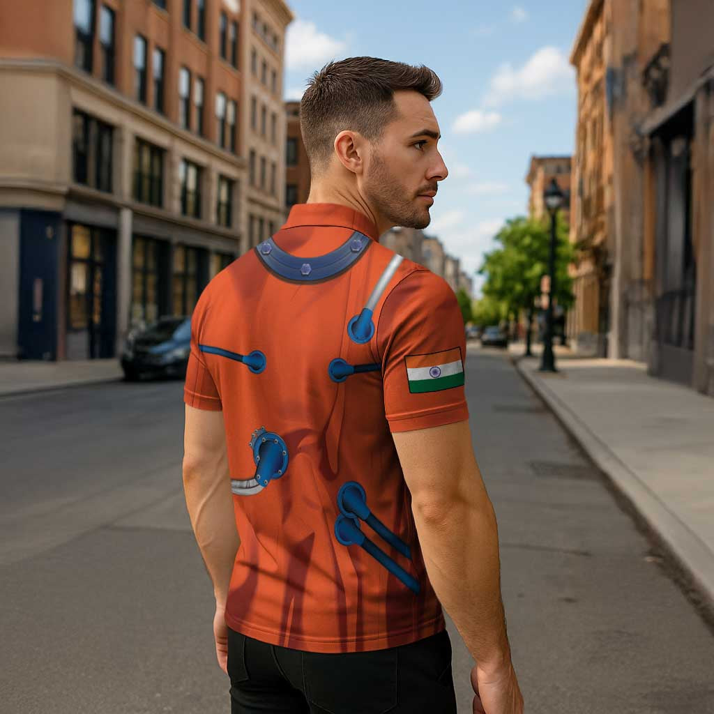 Personalized Astronaut Zipper Polo Shirt Space Diving Suit India - Wonder Print Shop