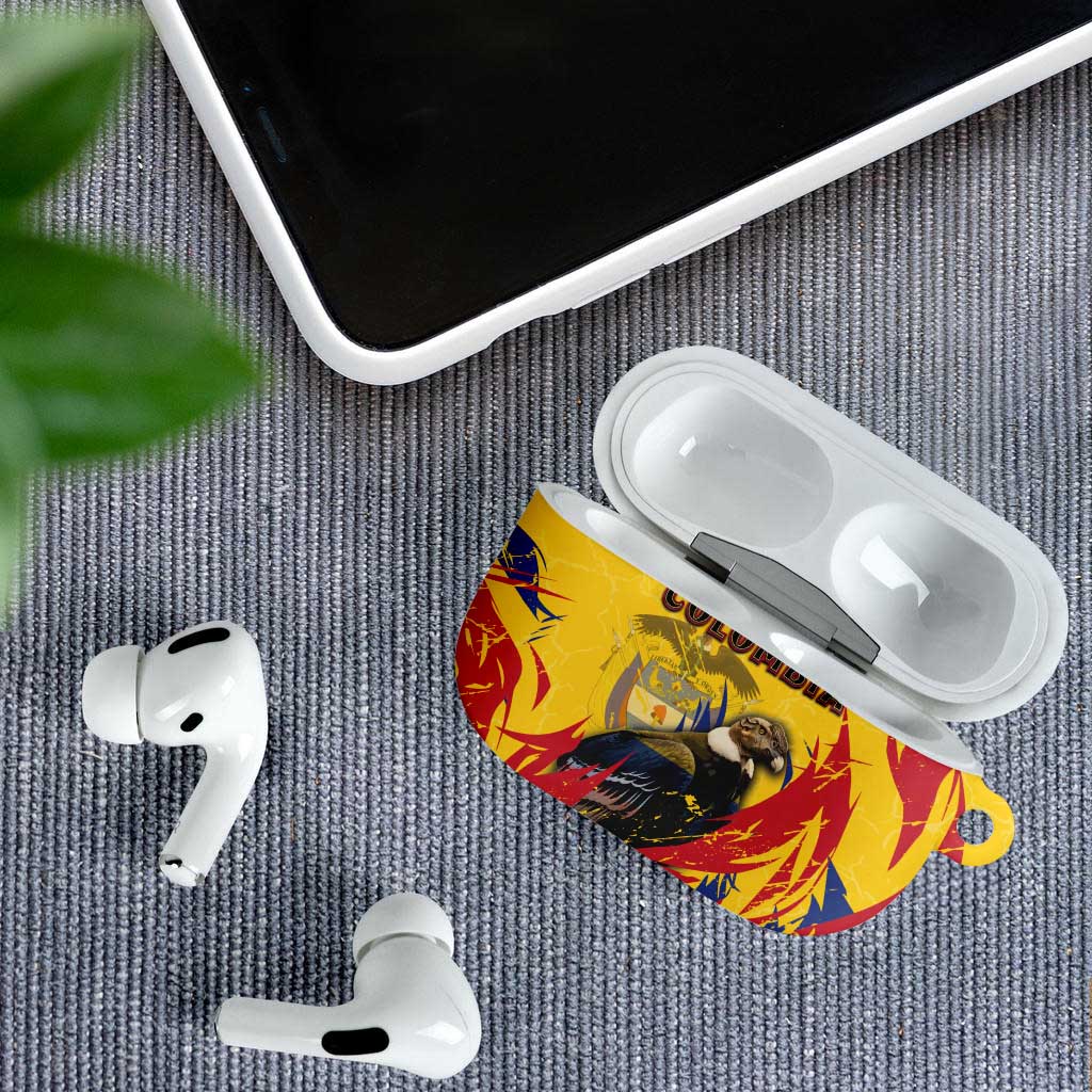 Colombia AirPods Case Colombian Andean Condor With Coat Of Arms - Wonder Print Shop