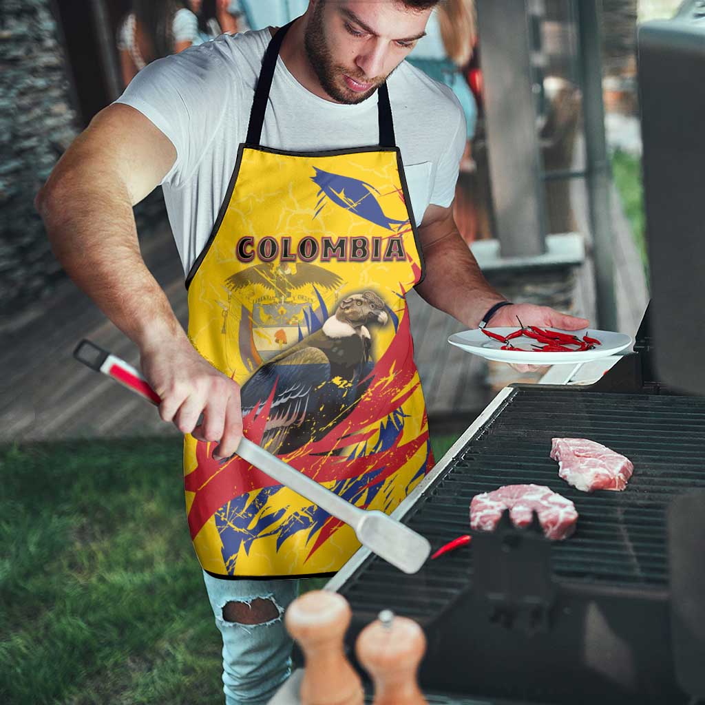 Colombia Apron Colombian Andean Condor With Coat Of Arms - Wonder Print Shop