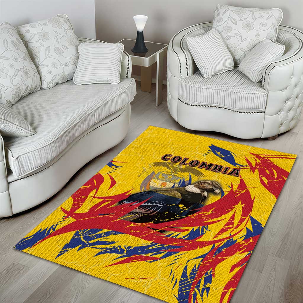 Colombia Area Rug Colombian Andean Condor With Coat Of Arms - Wonder Print Shop