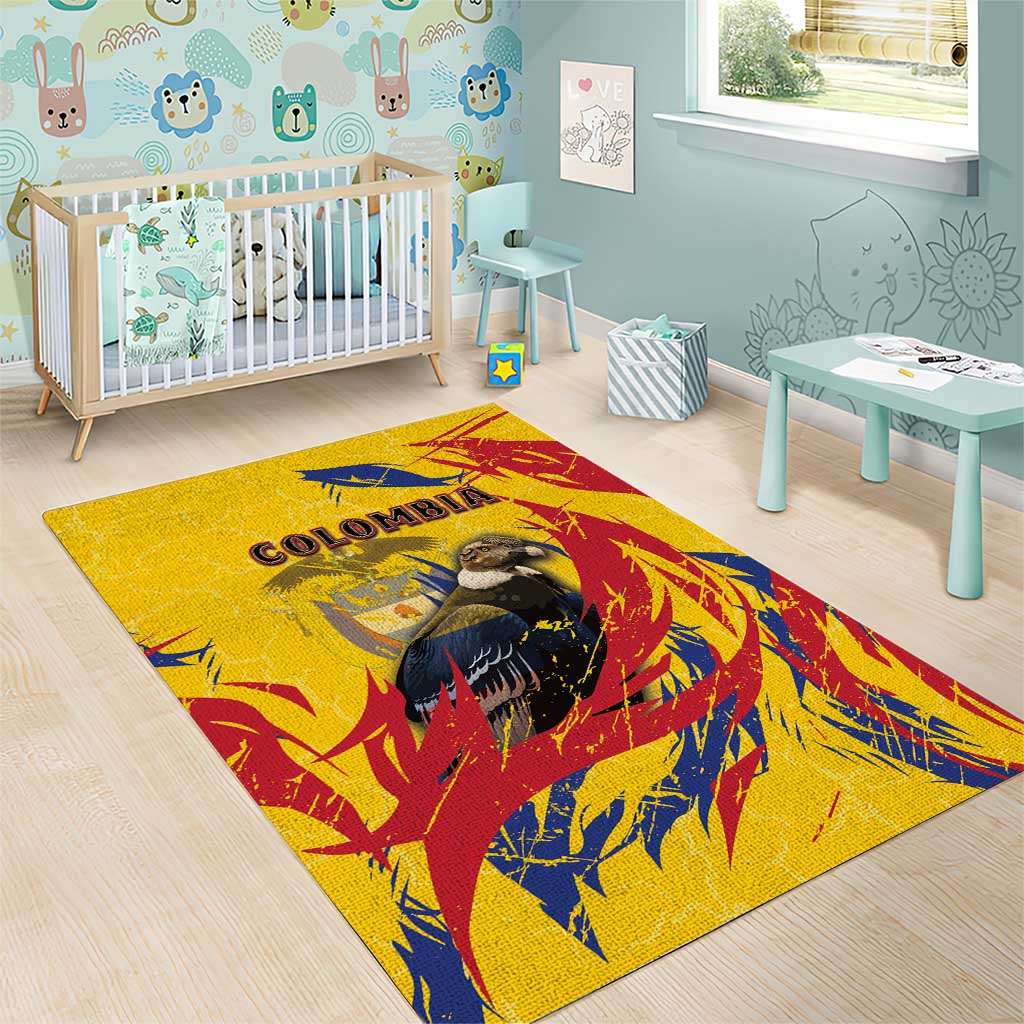 Colombia Area Rug Colombian Andean Condor With Coat Of Arms - Wonder Print Shop