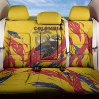 Colombia Back Car Seat Cover Colombian Andean Condor With Coat Of Arms - Wonder Print Shop