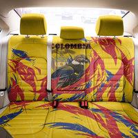 Colombia Back Car Seat Cover Colombian Andean Condor With Coat Of Arms - Wonder Print Shop