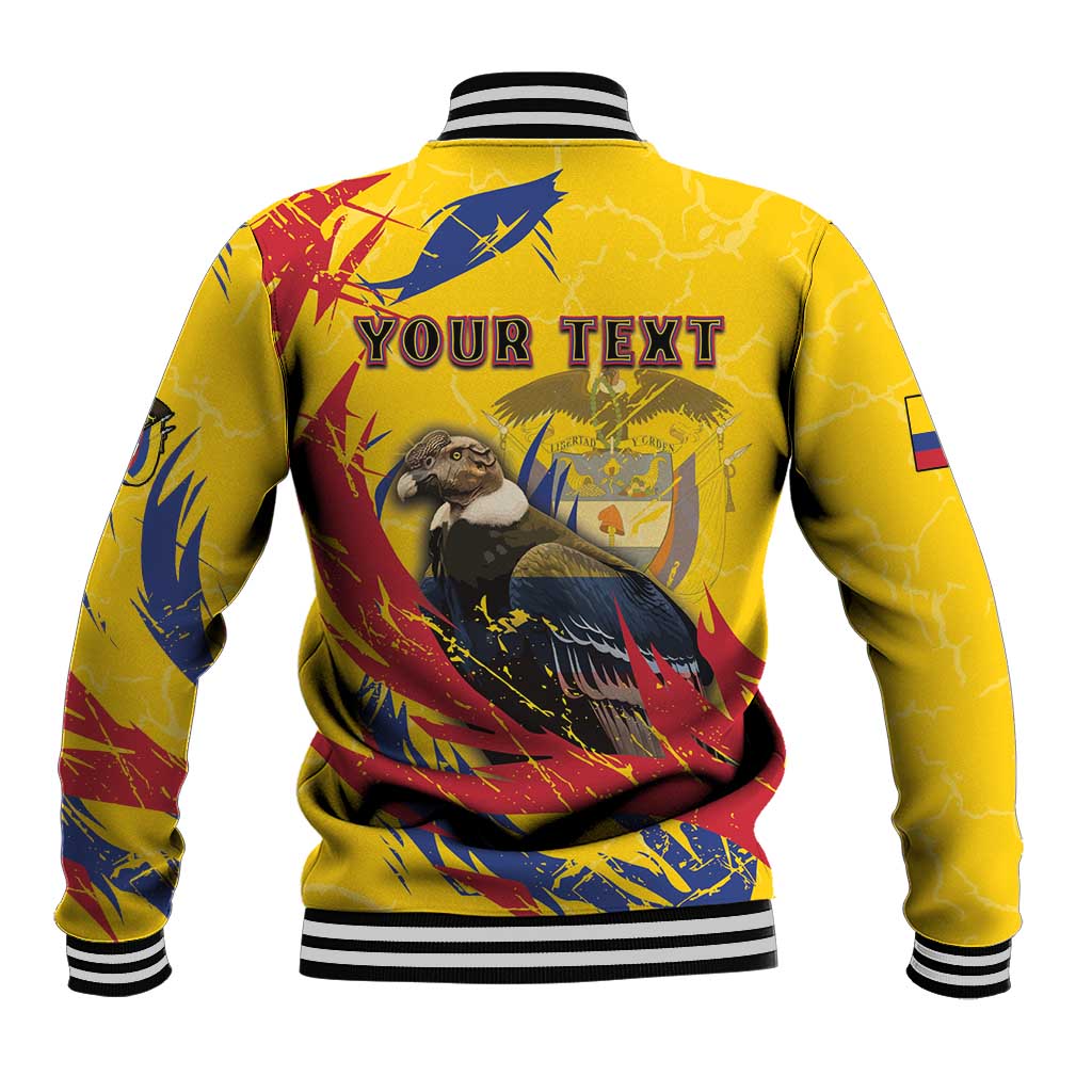 Personalized Colombia Baseball Jacket Colombian Andean Condor With Coat Of Arms - Wonder Print Shop