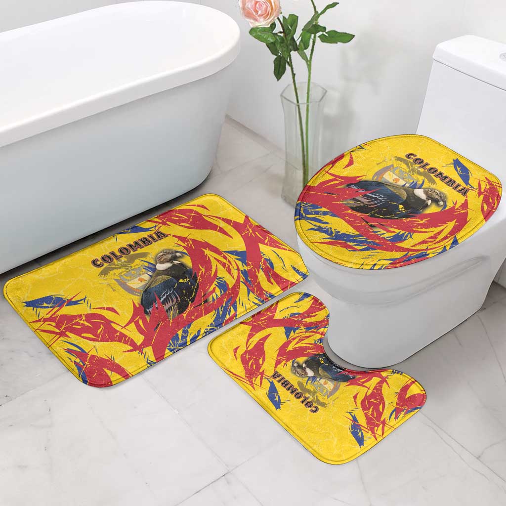 Colombia Bathroom Set Colombian Andean Condor With Coat Of Arms - Wonder Print Shop