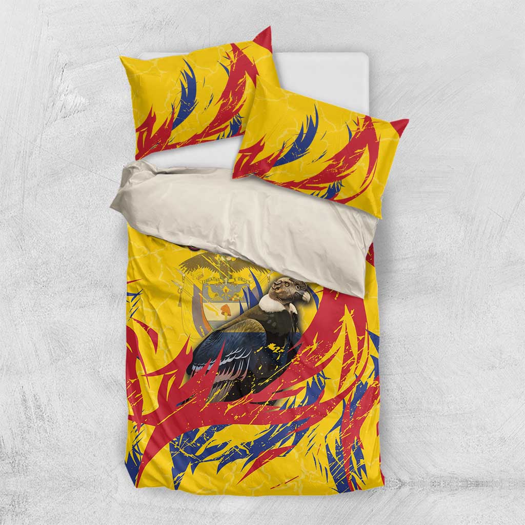 Colombia Bedding Set Colombian Andean Condor With Coat Of Arms - Wonder Print Shop