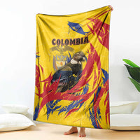 Colombia Blanket Colombian Andean Condor With Coat Of Arms - Wonder Print Shop