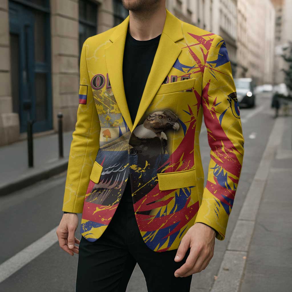Personalized Colombia Blazer Colombian Andean Condor With Coat Of Arms - Wonder Print Shop