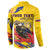 Personalized Colombia Button Sweatshirt Colombian Andean Condor With Coat Of Arms - Wonder Print Shop