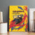 Colombia Canvas Wall Art Colombian Andean Condor With Coat Of Arms - Wonder Print Shop