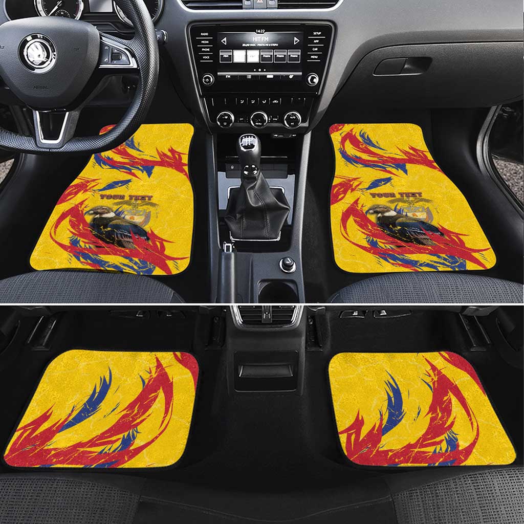 Colombia Car Mats Colombian Andean Condor With Coat Of Arms - Wonder Print Shop