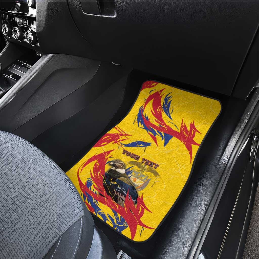 Colombia Car Mats Colombian Andean Condor With Coat Of Arms - Wonder Print Shop