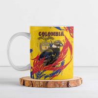 Personalized Colombia Ceramic Mug Colombian Andean Condor With Coat Of Arms - Wonder Print Shop