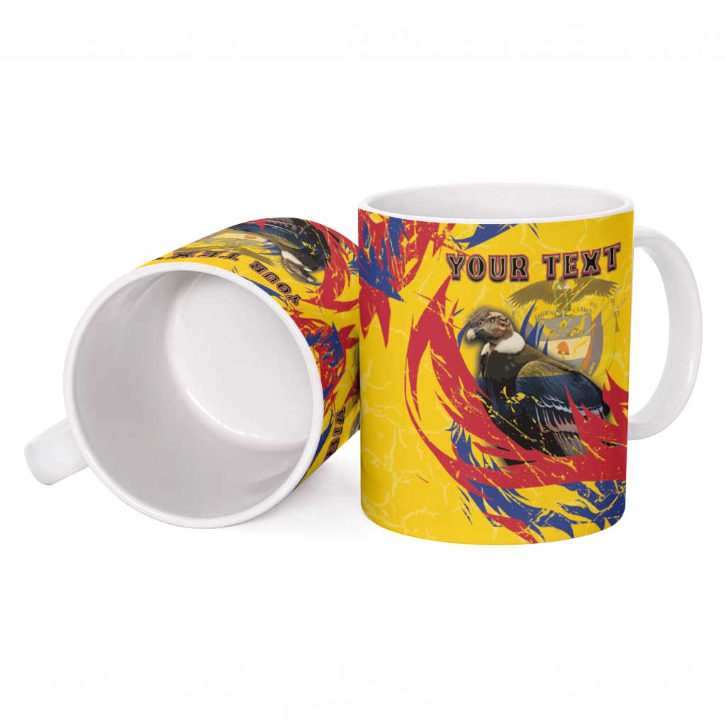 Personalized Colombia Ceramic Mug Colombian Andean Condor With Coat Of Arms - Wonder Print Shop