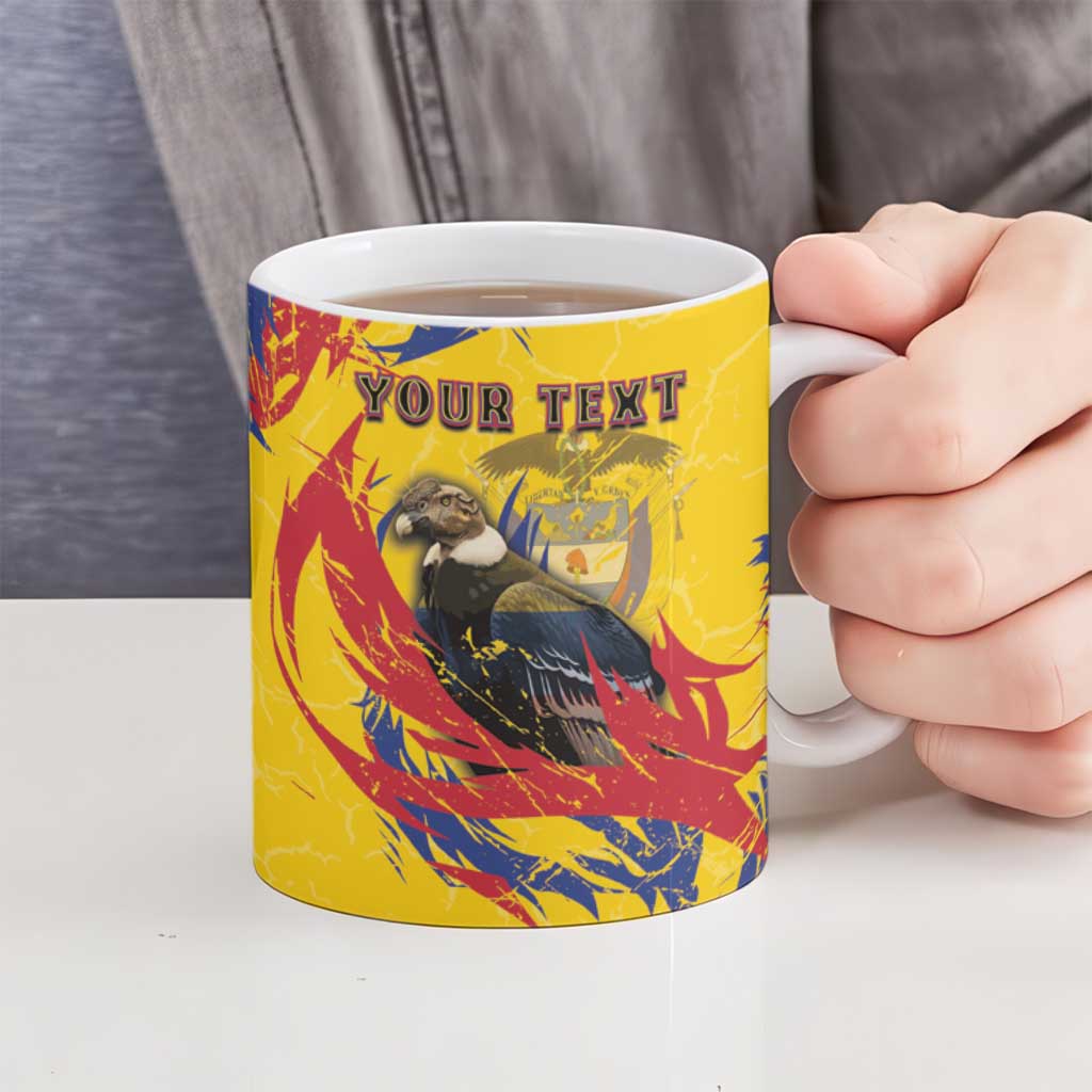 Personalized Colombia Ceramic Mug Colombian Andean Condor With Coat Of Arms - Wonder Print Shop
