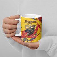 Personalized Colombia Ceramic Mug Colombian Andean Condor With Coat Of Arms - Wonder Print Shop