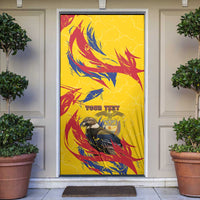 Personalized Colombia Door Cover Colombian Andean Condor With Coat Of Arms - Wonder Print Shop