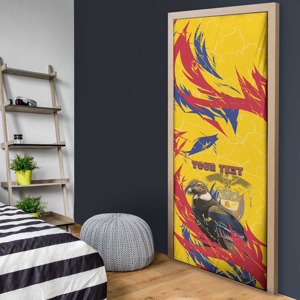 Personalized Colombia Door Cover Colombian Andean Condor With Coat Of Arms - Wonder Print Shop