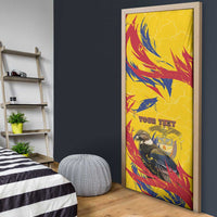 Personalized Colombia Door Cover Colombian Andean Condor With Coat Of Arms - Wonder Print Shop