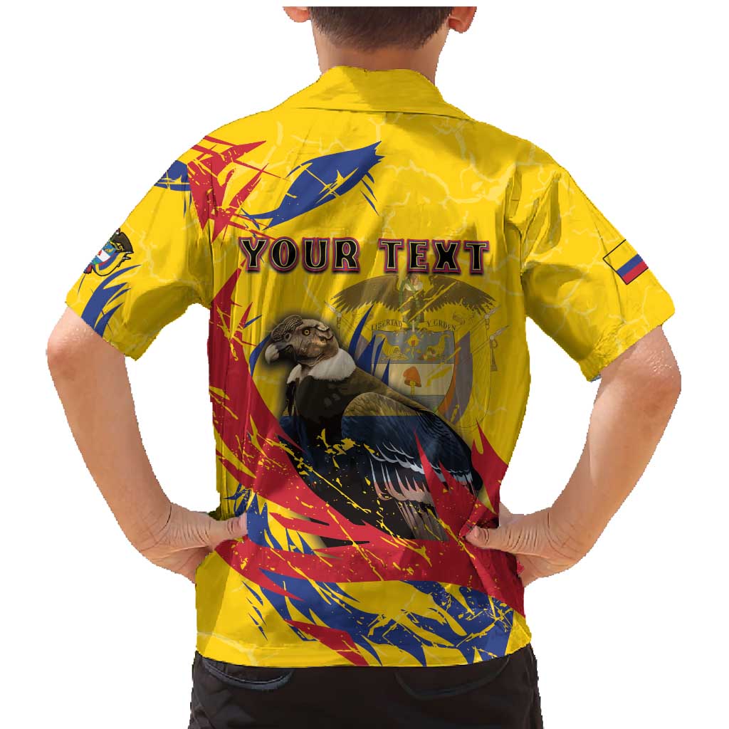 Personalized Colombia Family Matching Mermaid Dress and Hawaiian Shirt Colombian Andean Condor With Coat Of Arms - Wonder Print Shop