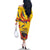 Personalized Colombia Family Matching Off The Shoulder Long Sleeve Dress and Hawaiian Shirt Colombian Andean Condor With Coat Of Arms - Wonder Print Shop