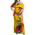 Personalized Colombia Family Matching Off Shoulder Maxi Dress and Hawaiian Shirt Colombian Andean Condor With Coat Of Arms - Wonder Print Shop