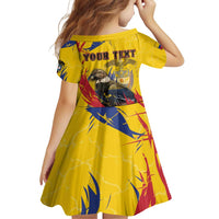 Personalized Colombia Family Matching Puletasi and Hawaiian Shirt Colombian Andean Condor With Coat Of Arms - Wonder Print Shop