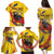 Personalized Colombia Family Matching Puletasi and Hawaiian Shirt Colombian Andean Condor With Coat Of Arms - Wonder Print Shop