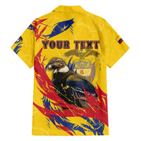 Personalized Colombia Family Matching Summer Maxi Dress and Hawaiian Shirt Colombian Andean Condor With Coat Of Arms - Wonder Print Shop