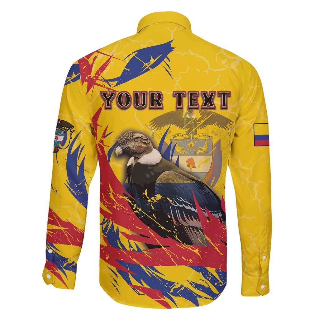 Personalized Colombia Family Matching Tank Maxi Dress and Hawaiian Shirt Colombian Andean Condor With Coat Of Arms - Wonder Print Shop