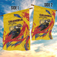 Colombia Garden Flag Colombian Andean Condor With Coat Of Arms - Wonder Print Shop
