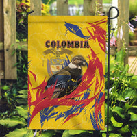 Colombia Garden Flag Colombian Andean Condor With Coat Of Arms - Wonder Print Shop