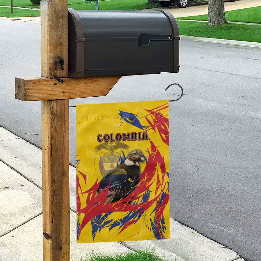 Colombia Garden Flag Colombian Andean Condor With Coat Of Arms - Wonder Print Shop