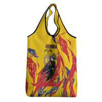 Colombia Grocery Bag Colombian Andean Condor With Coat Of Arms - Wonder Print Shop