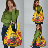 Colombia Grocery Bag Colombian Andean Condor With Coat Of Arms - Wonder Print Shop