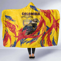 Colombia Hooded Blanket Colombian Andean Condor With Coat Of Arms - Wonder Print Shop