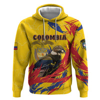 Personalized Colombia Hoodie Colombian Andean Condor With Coat Of Arms - Wonder Print Shop