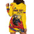 Personalized Colombia Hoodie Dress Colombian Andean Condor With Coat Of Arms - Wonder Print Shop