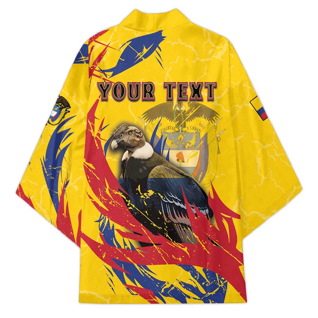 Personalized Colombia Kimono Colombian Andean Condor With Coat Of Arms - Wonder Print Shop