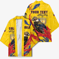 Personalized Colombia Kimono Colombian Andean Condor With Coat Of Arms - Wonder Print Shop
