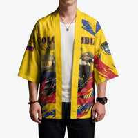 Personalized Colombia Kimono Colombian Andean Condor With Coat Of Arms - Wonder Print Shop