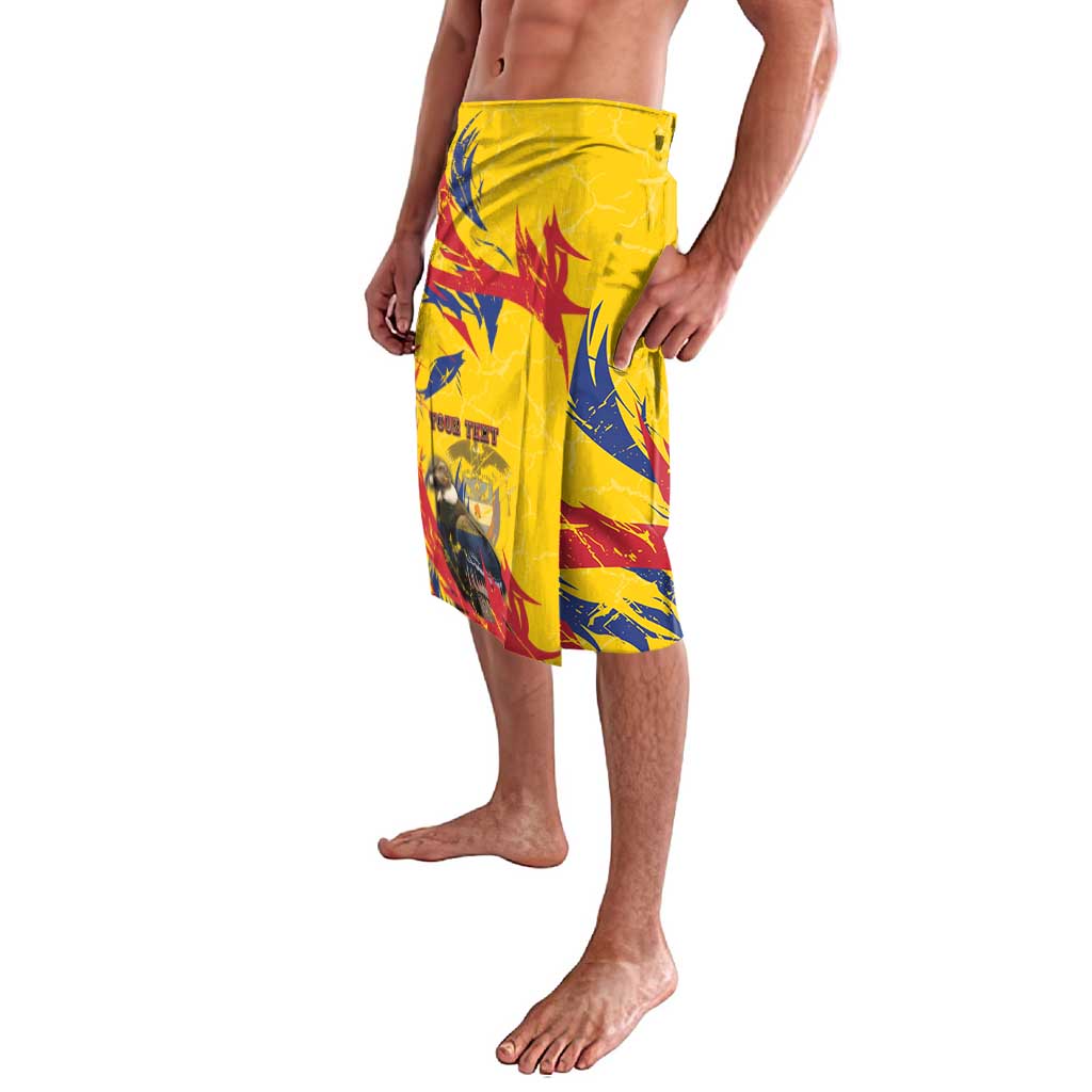 Personalized Colombia Lavalava Colombian Andean Condor With Coat Of Arms - Wonder Print Shop