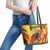 Colombia Leather Tote Bag Colombian Andean Condor With Coat Of Arms - Wonder Print Shop