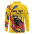Personalized Colombia Long Sleeve Polo Shirt Colombian Andean Condor With Coat Of Arms - Wonder Print Shop