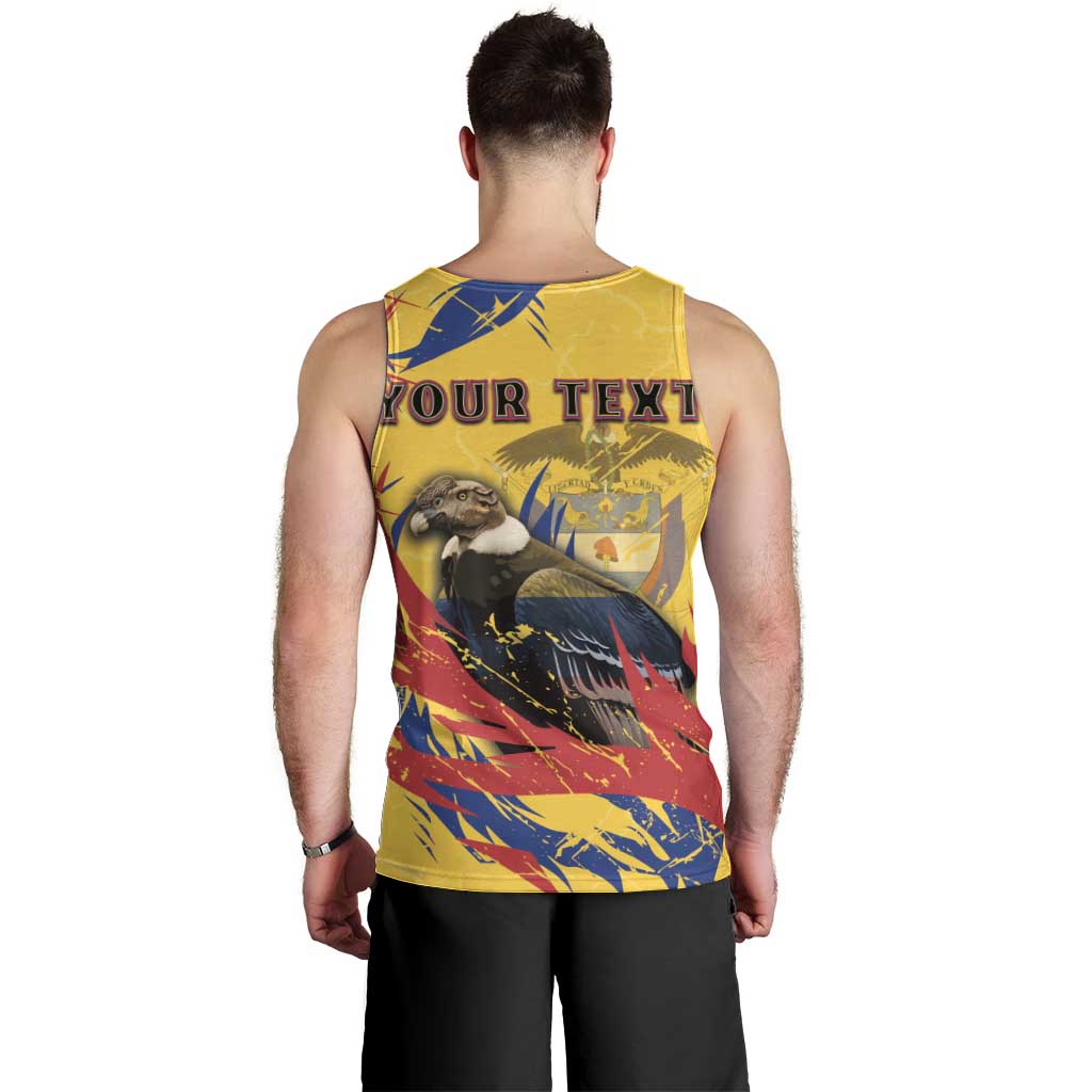 Personalized Colombia Men Tank Top Colombian Andean Condor With Coat Of Arms - Wonder Print Shop