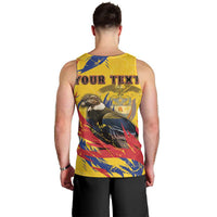 Personalized Colombia Men Tank Top Colombian Andean Condor With Coat Of Arms - Wonder Print Shop
