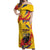 Personalized Colombia Off Shoulder Maxi Dress Colombian Andean Condor With Coat Of Arms - Wonder Print Shop